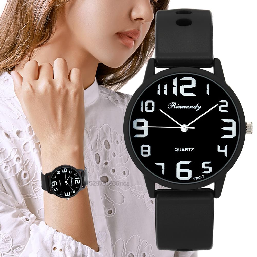 Minimalist Thin Watch - 여성 패션 실리콘 시계 세트 미니멀리스트