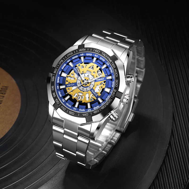 Smartwatch Luxury Watches For Men - 남성용 럭셔리 패션 스켈레톤 시계, 발광