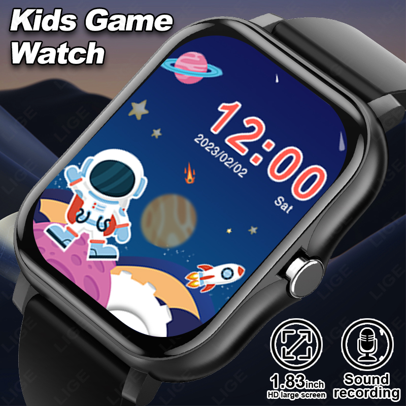 Smartwatch Digital Watches For Kid Boy - LIGE 2025 오디오 북 어린이 Smartwatch