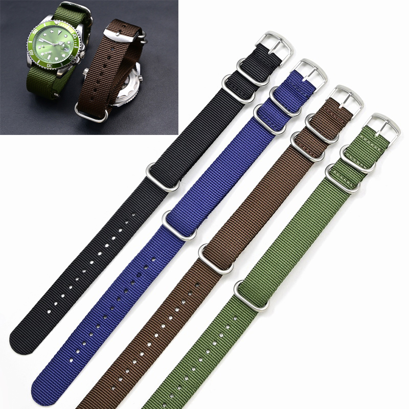 Watches Rolex Smartwatch - 3링 나일론 시계줄 패브릭 시계 팔찌