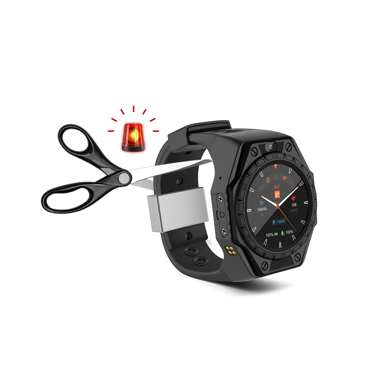 Hybrid Smartwatch - 전문 디자인의 해체 방지 및 변조