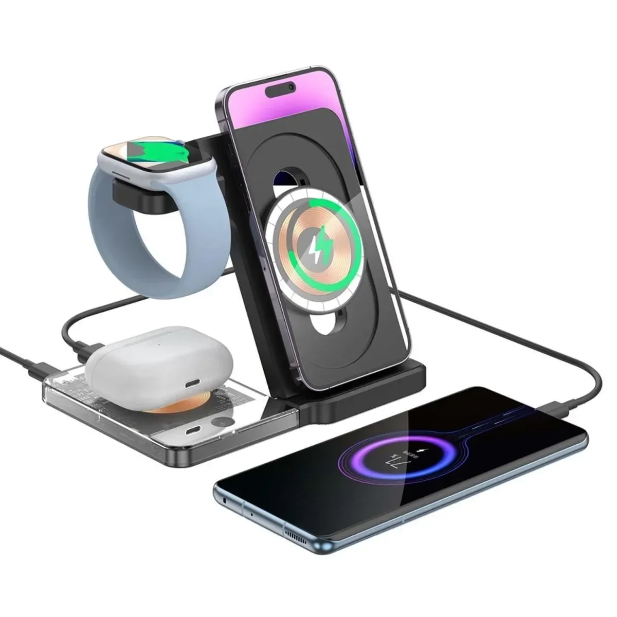 Smartwatch Phone Watches - 15W MagSafe 호환 무선 충전 스탠드