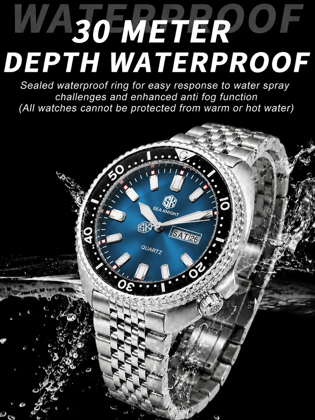 SEA KNIGHT 남성용 럭셔리 비즈니스 쿼츠 시계, - Smartwatch Luxury Watches For Men 리뷰 및 가격