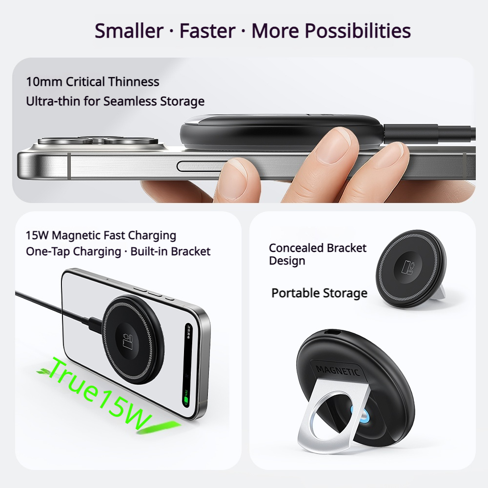 15W 3-in-1 접이식 마그네틱 무선 충전기, 강력 - Smartwatch Phone Watches 리뷰 및 가격