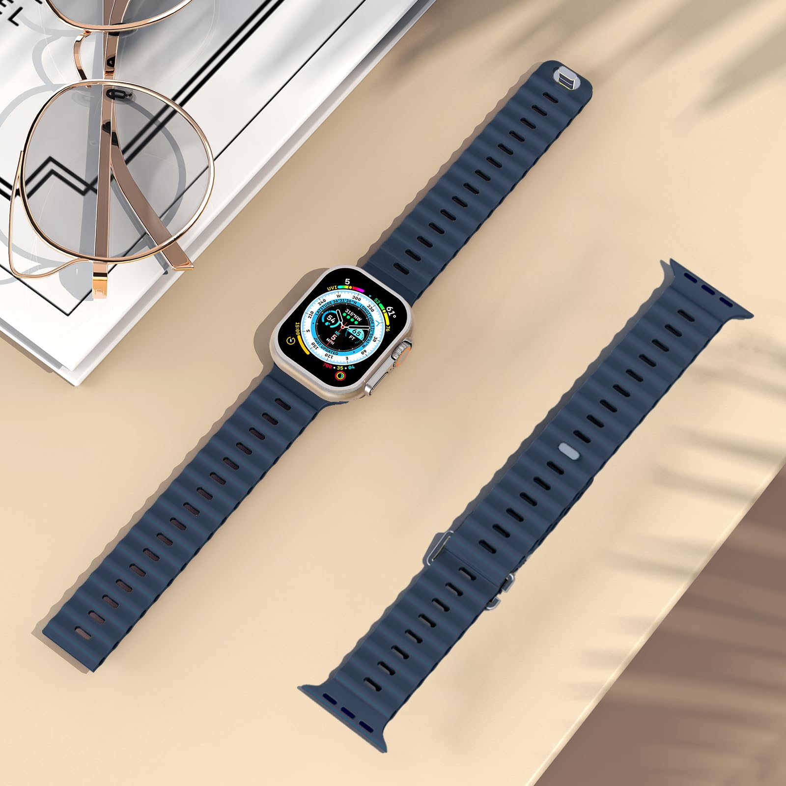 애플 워치 밴드용 오션 밴드 스트랩, 실리콘 스포츠 팔 - Smartwatch Apple Watches For Men 리뷰 및 가격