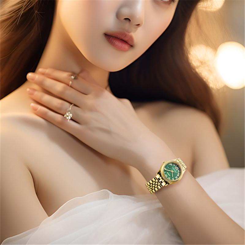 숙녀 빅 브랜드 황금 시계 여자 여자 캐주얼 합금 밴드 - Minimalist Thin Watch 리뷰 및 가격