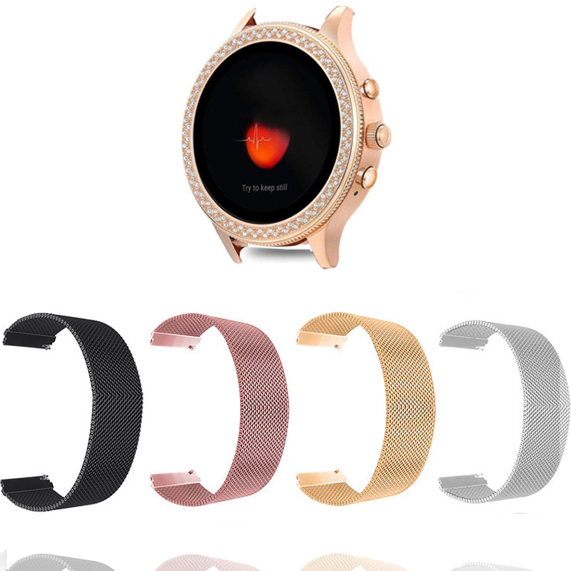 밀라노 루프 스트랩, 화석 4 세대 Q 벤처 HR/3  - Fossil Watches Smartwatch Gold 리뷰 및 가격