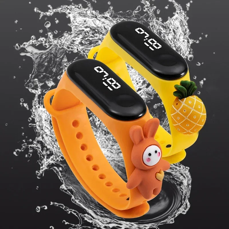 방수 어린이 스마트 터치 LED 시계 만화 작은 동물  - Smartwatch Watches For Children 리뷰 및 가격