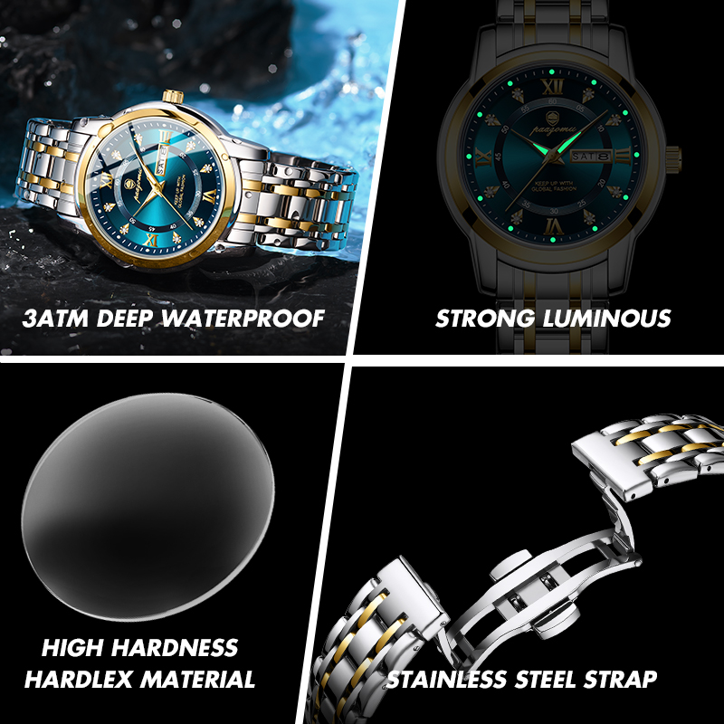PAAZOMU 시계 남성 여성 다이아몬드 비즈니스 드레 - Smartwatch Luxury Watches For Men 리뷰 및 가격