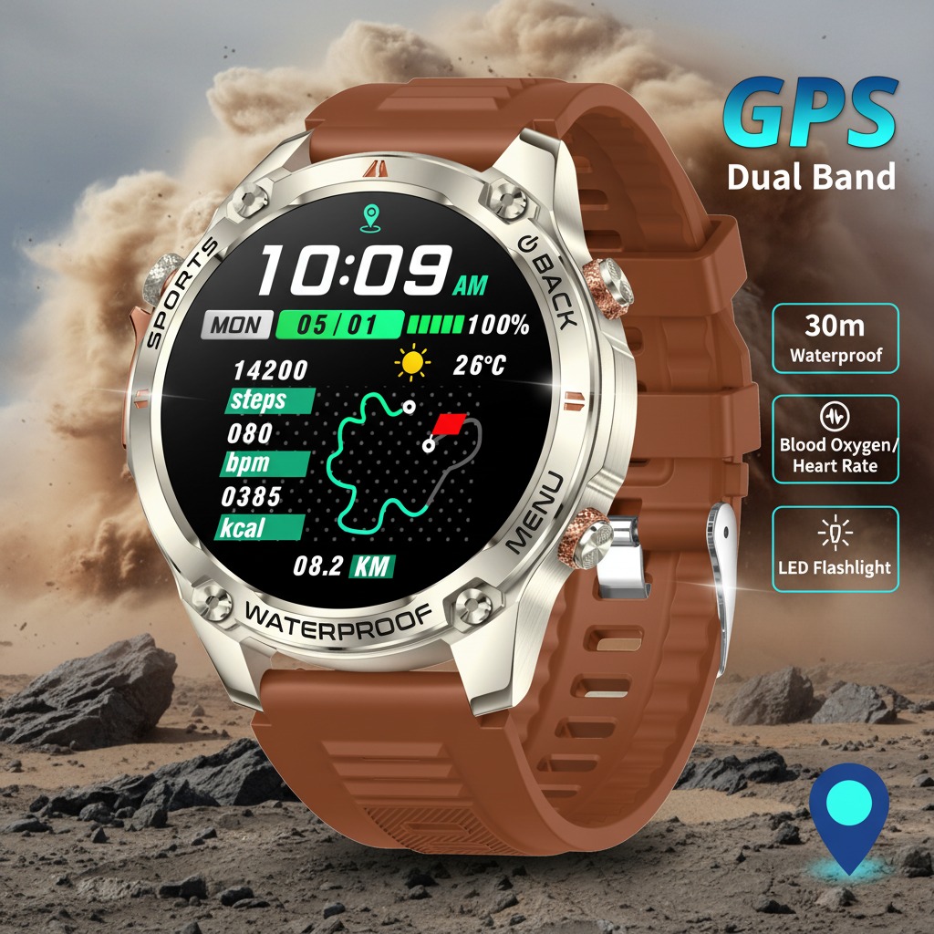 VWAR 신형 GPS 스마트워치 남성용 1.43인치 A - Watch Vs Smartwatch 리뷰 및 가격