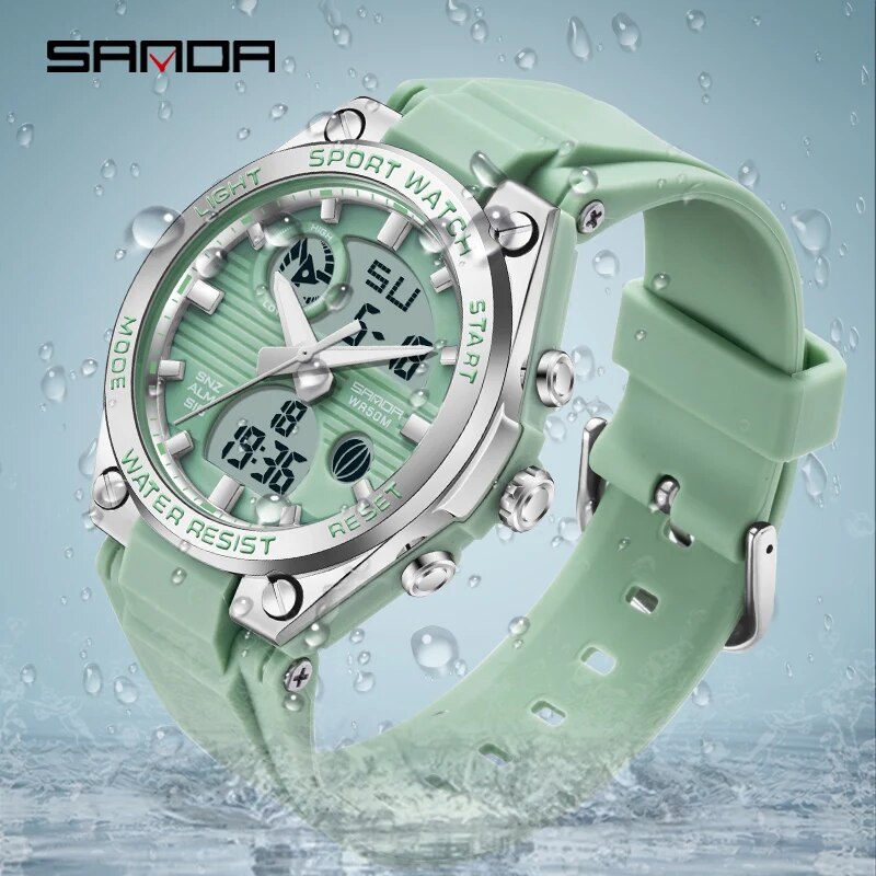 SANDA 브랜드 G 스타일 LED 디지털 시계 여성  - Minimalist Thin Watch 리뷰 및 가격