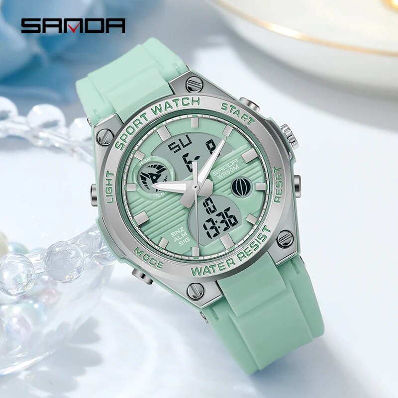 SANDA 브랜드 G 스타일 LED 디지털 시계 여성  - Minimalist Thin Watch 리뷰 및 가격