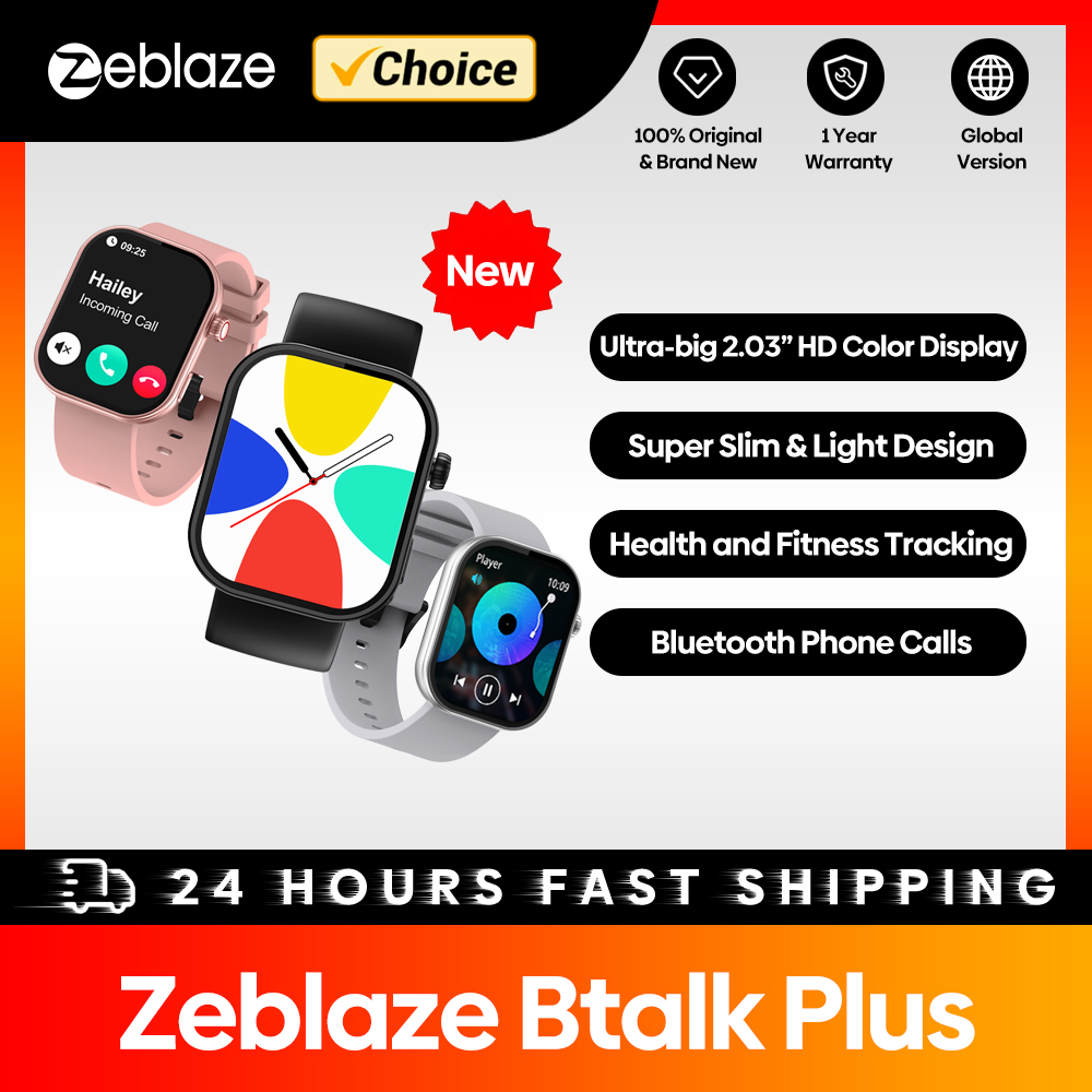 새로운 Zeblaze Btalk Plus 음성 통화 S - Smartwatch Health Watches For Women 리뷰 및 가격