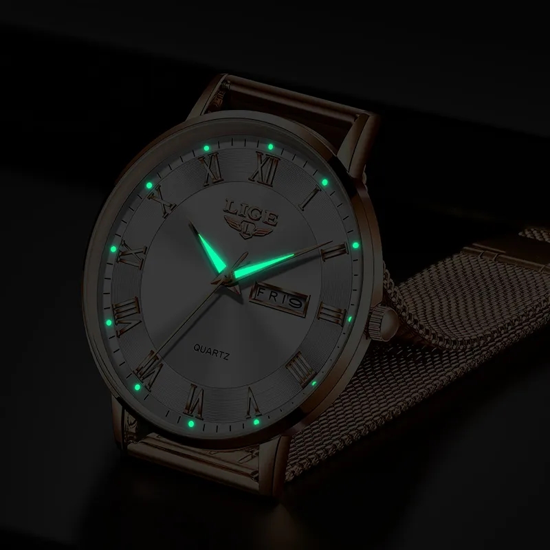 LIGE 패션 여성 시계 여성을위한 최고 브랜드 럭셔리 - Minimalist Thin Watch 리뷰 및 가격