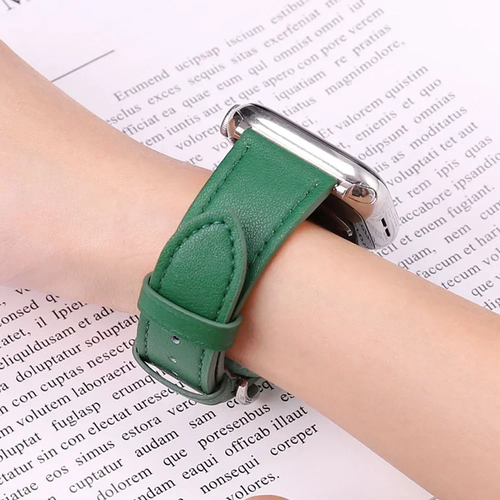 Apple Watch 스트랩용 가죽 시계 밴드 46mm - Smartwatch Apple Watches For Men 리뷰 및 가격
