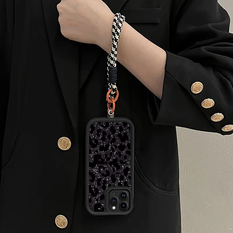 검은색 반점 표범 무늬 핸드 스트랩 폰 케이스 (삼성  - Samsung Galaxy Strap 리뷰 및 가격
