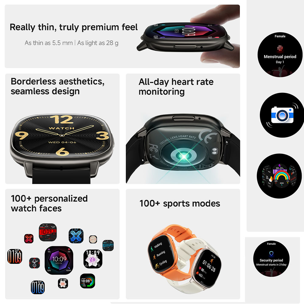 HD17 AIR AMOLED 패션 스마트워치 1.73인 - Smartwatch Stylish Watches For Women 리뷰 및 가격