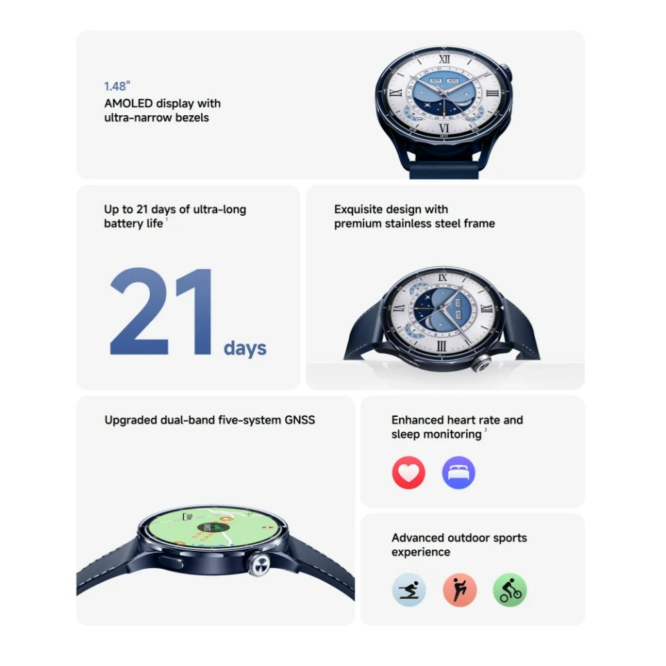 글로벌 버전 샤오미 워치 S5 스마트워치 여성용 스크린 - Hybrid Smartwatch 리뷰 및 가격