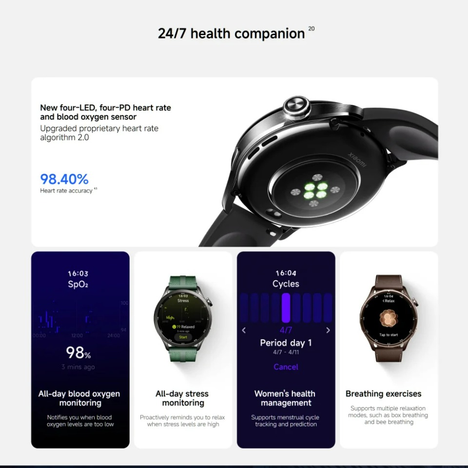 글로벌 버전 샤오미 워치 S5 스마트워치 여성용 스크린 - Hybrid Smartwatch 리뷰 및 가격