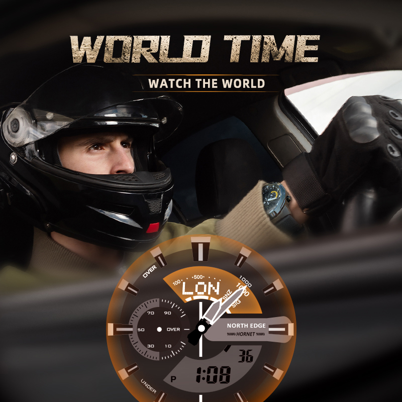 NORTH EDGE Mens 스마트 시계 세계 시간 시 - Hybrid Smartwatch 리뷰 및 가격
