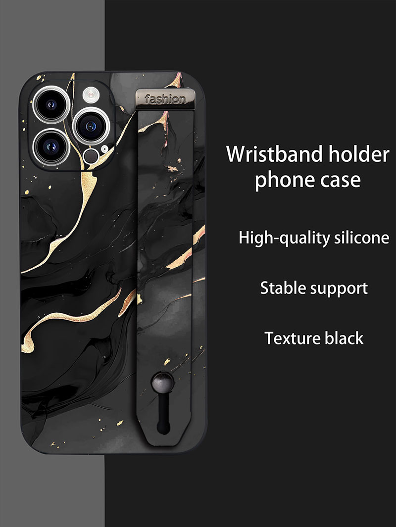 럭셔리 리퀴드 실리콘 대리석 패턴 손목 스트랩 폰 케이 - Samsung Galaxy Strap 리뷰 및 가격