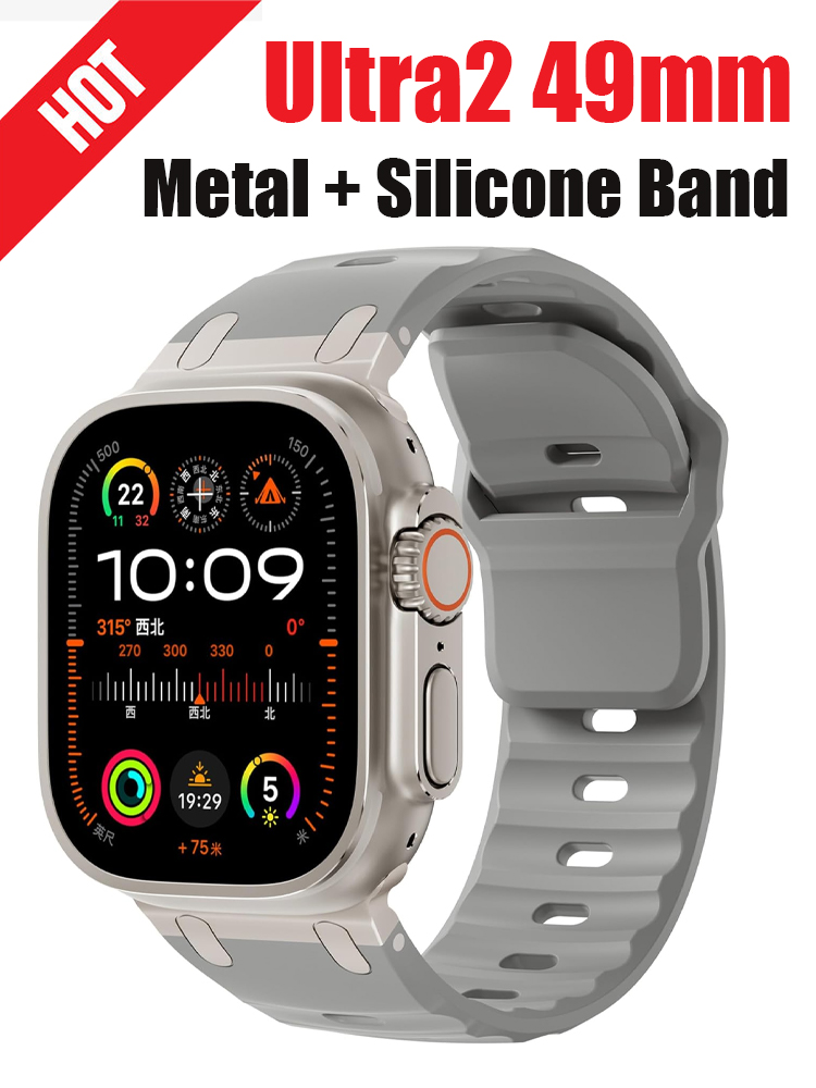 Apple watch Ultra2 용 금속 + 실리콘  - Smartwatch Apple Watches For Men 리뷰 및 가격